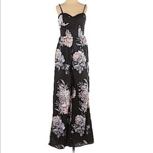 Band of Gypsies Black floral jumpsuit